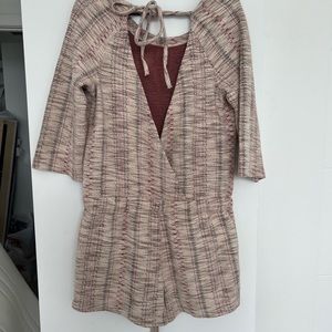 Free People Felicity Romper Dress Long Sleeve  Classic Retro Boho